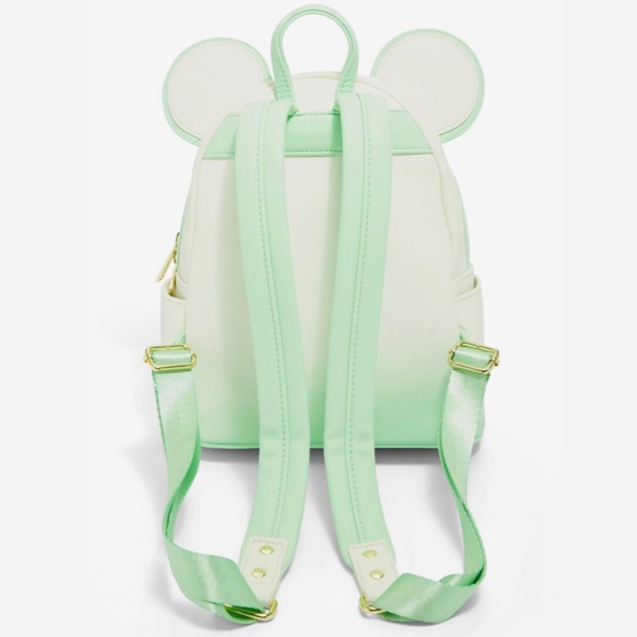 Loungefly Disney Minnie Mouse Pressed‎ Flower Bow Mini Backpack
